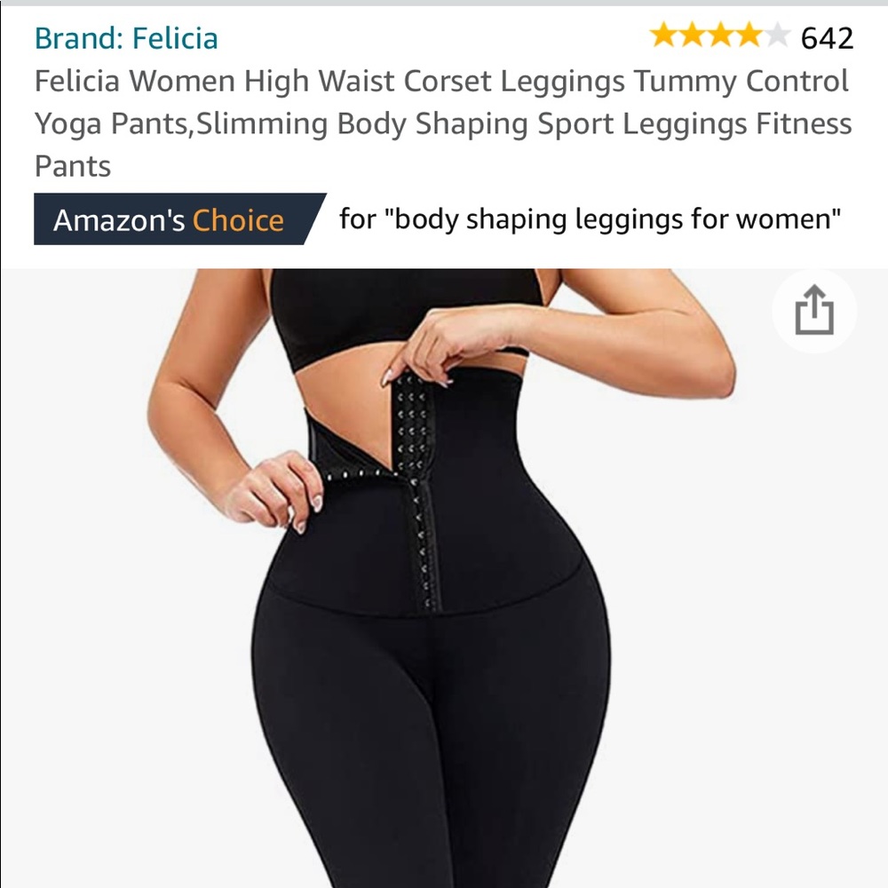 High waist corset leggings